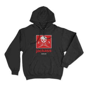Jackass Box Logo Unisex Hoodie Black
