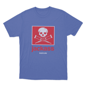 Jackass Box Logo Unisex T Shirt Blue