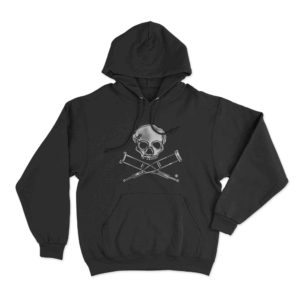 Jackass Chrome Logo Unisex Hoodie Black