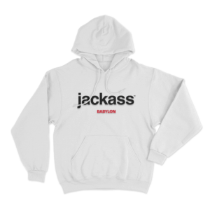 Jackass x Babylon Unisex Hoodie White