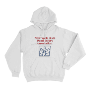 New York State Head Injury Association Unisex Hoodie White